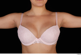 Serina Gomez breast chest lingerie pink bra 0001.jpg